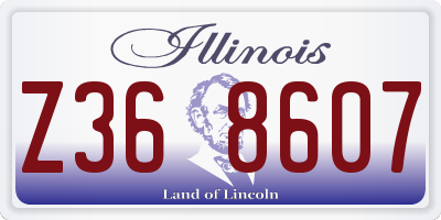IL license plate Z368607
