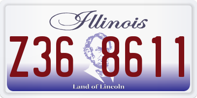 IL license plate Z368611