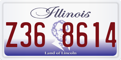 IL license plate Z368614