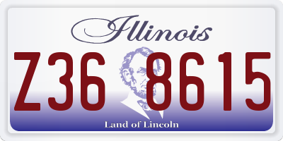 IL license plate Z368615