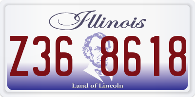 IL license plate Z368618