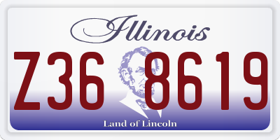 IL license plate Z368619