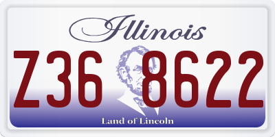 IL license plate Z368622