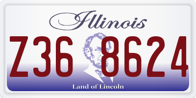 IL license plate Z368624