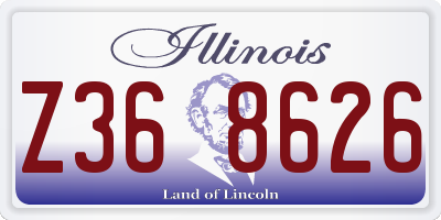 IL license plate Z368626