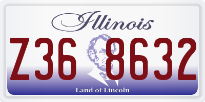 IL license plate Z368632