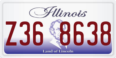 IL license plate Z368638