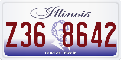 IL license plate Z368642