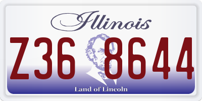 IL license plate Z368644