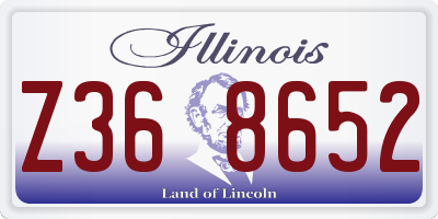 IL license plate Z368652