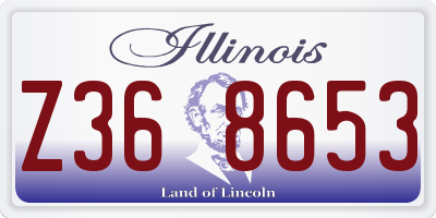 IL license plate Z368653
