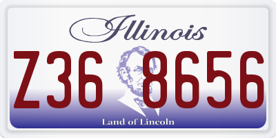 IL license plate Z368656