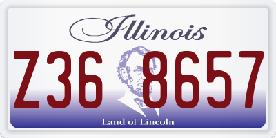 IL license plate Z368657