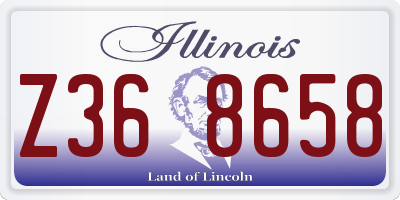 IL license plate Z368658