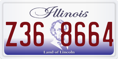 IL license plate Z368664