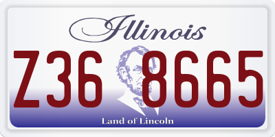 IL license plate Z368665
