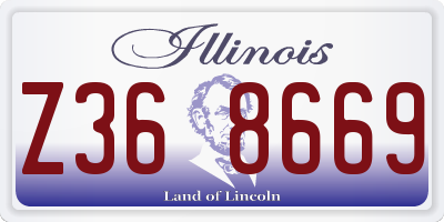 IL license plate Z368669