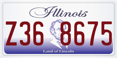 IL license plate Z368675