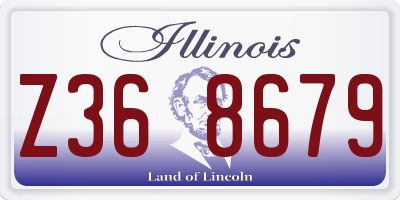 IL license plate Z368679
