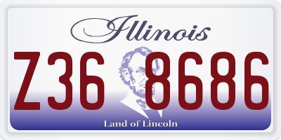 IL license plate Z368686