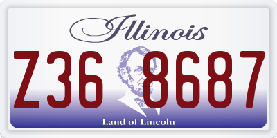IL license plate Z368687