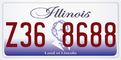 IL license plate Z368688