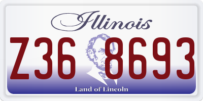 IL license plate Z368693