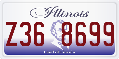 IL license plate Z368699