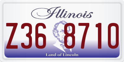 IL license plate Z368710