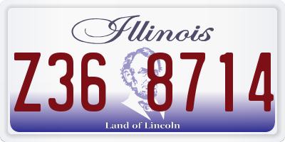 IL license plate Z368714