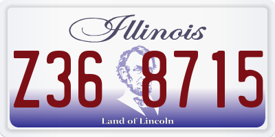 IL license plate Z368715