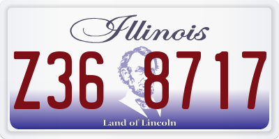 IL license plate Z368717