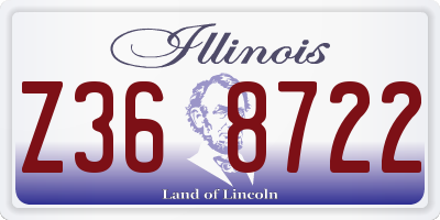 IL license plate Z368722