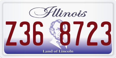 IL license plate Z368723