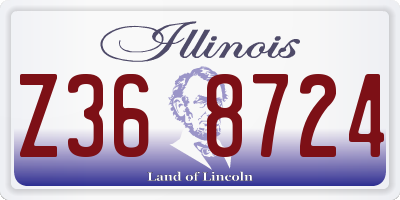 IL license plate Z368724