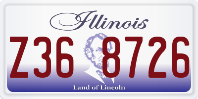 IL license plate Z368726