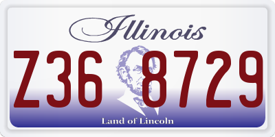 IL license plate Z368729