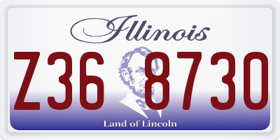 IL license plate Z368730