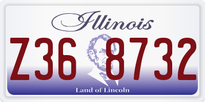 IL license plate Z368732