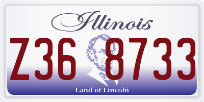 IL license plate Z368733