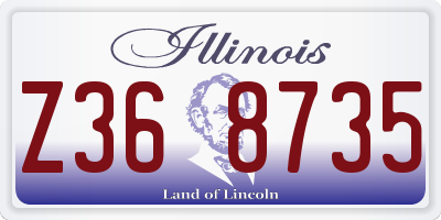 IL license plate Z368735
