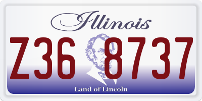 IL license plate Z368737