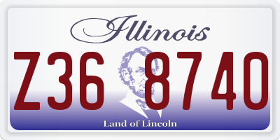 IL license plate Z368740