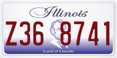 IL license plate Z368741