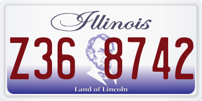 IL license plate Z368742
