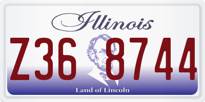 IL license plate Z368744