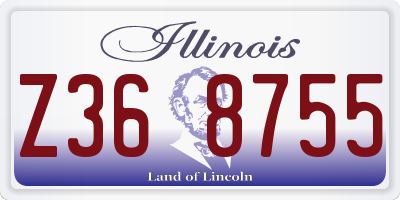 IL license plate Z368755