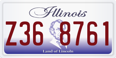 IL license plate Z368761