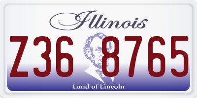 IL license plate Z368765