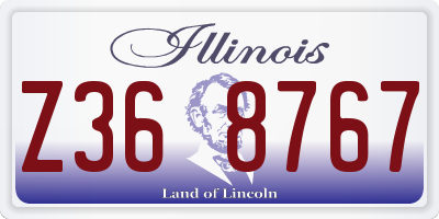 IL license plate Z368767